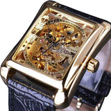 GMT983-1 Casual Style Rectangle Self-Wind Mechanical Watch