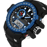 SANDA 399 Calendar Luminous Alarm Dual Display Digital Watch