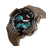 SKMEI 1247  Luminous Chronograph Dual Display Digital Watch