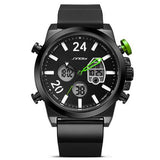 SINOBI 9732 Chronograph Luminous Dual Display Digital Watch