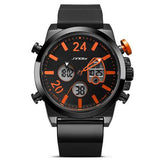 SINOBI 9732 Chronograph Luminous Dual Display Digital Watch