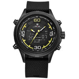 WEIDE 6306 Cosy Silicone Calendar Dual Display Digital Watch