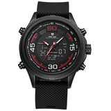 WEIDE 6306 Cosy Silicone Calendar Dual Display Digital Watch