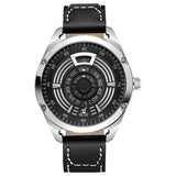 WEIDE UV1701 Unique Design Leather Strap Men Wrist Watch
