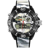 SMAEL 1077 Men Military Luminous Dual Display Digital Watch