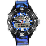 SMAEL 1077 Men Military Luminous Dual Display Digital Watch