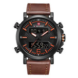 NAVIFORCE 9135 Luminous Calendar Dual Display Digital Watch