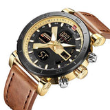 NAVIFORCE 9132 Luminous Calendar Dual Display Digital Watch
