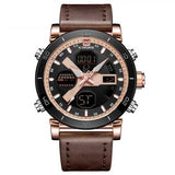 NAVIFORCE 9132 Luminous Calendar Dual Display Digital Watch