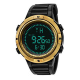 SANDA 360 Fashion Silicone Luminous Display Digital Watch