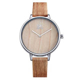 SK K0078 Creative Leather Strap Women Wrist Watch