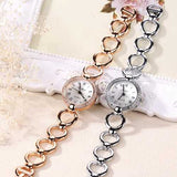 LVPAI Vintage Bracelet Watch Casual Crystal Quartz Watch