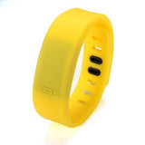 LED Digital Jelly Colors Silicone Band Men Women Wrist Watch
